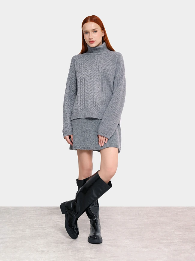 Сапоги женские демисезонные, цвет черный, натуральная лаковая кожа 1730213P | 13