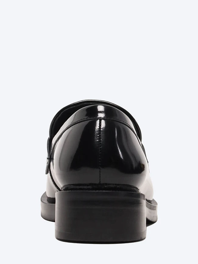 Лоферы женские всесезонные, цвет черный, натуральная кожа/натуральный мех (пони) 1820974-1 | 5