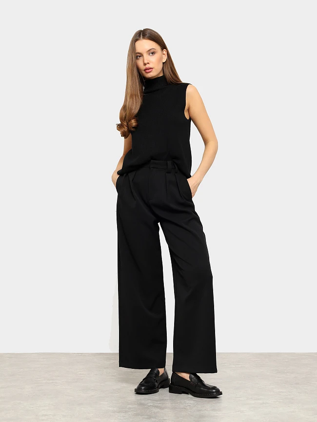 Лоферы женские всесезонные, цвет черный, натуральная кожа 1821519 | 8