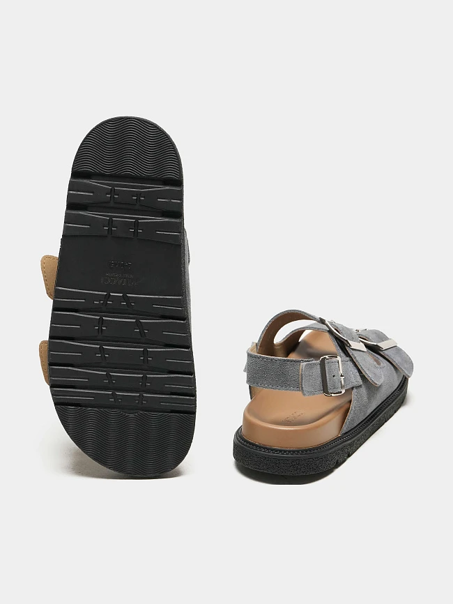 Сандалии женские летние, цвет серый, натуральный спилок 7210584 | 6