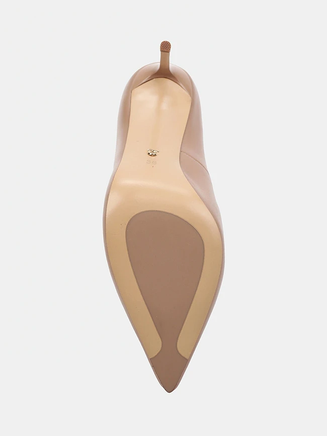 Туфли женские всесезонные, цвет бежевый, натуральная кожа 1494133 | 5