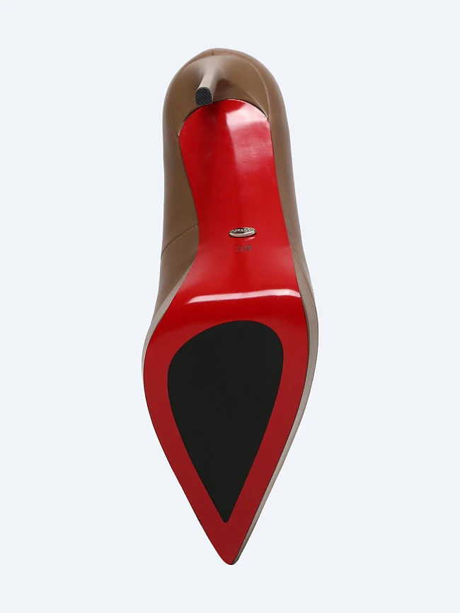 Туфли 496274 женские цвет бежевый, натуральная кожа 496274 | 6