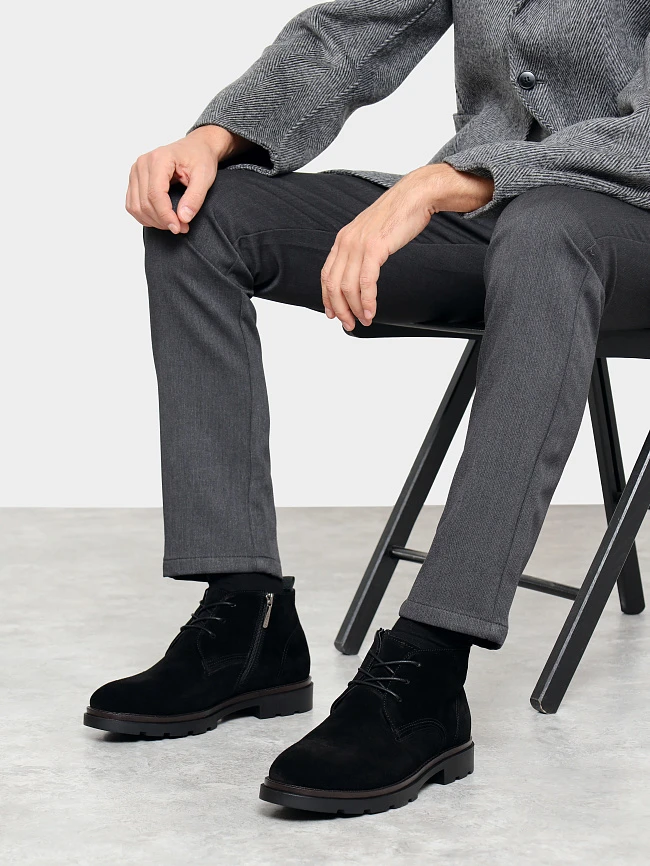 Ботинки мужские зимние, цвет черный, натуральный спилок M1782558M | 10