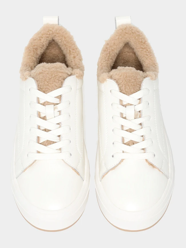 Кеды женские зимние, цвет белый, искусственная кожа 3630310M | 5