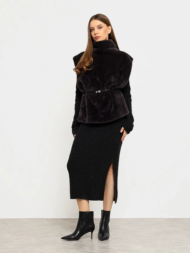 Ботильоны женские демисезонные, цвет черный, натуральная кожа 497062-1 | 8