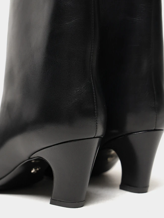 Полусапоги женские всесезонные, цвет черный, натуральная кожа 497222 | 6