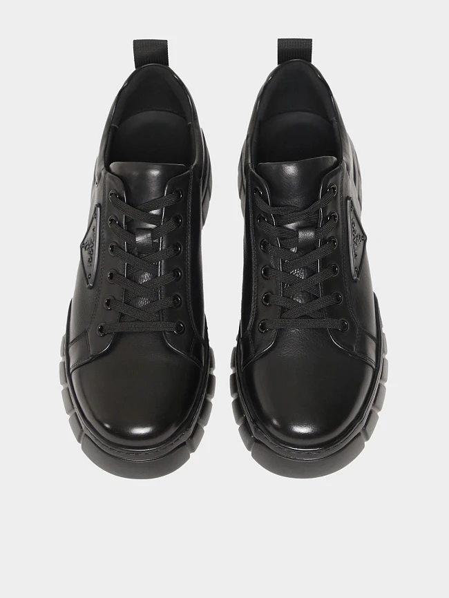 Кеды мужские демисезонные, цвет черный, натуральная кожа M1781529 | 5