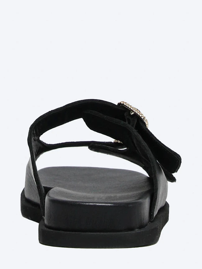 Сабо женские летние, цвет черный, натуральная кожа 887036 | 5