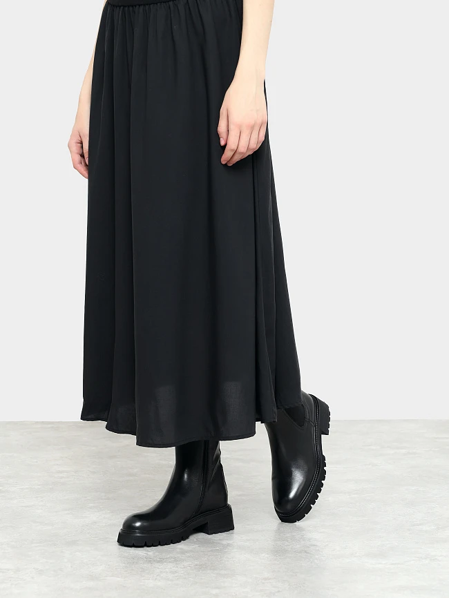 Ботинки женские демисезонные, цвет черный, натуральная кожа 7210321-2 | 7