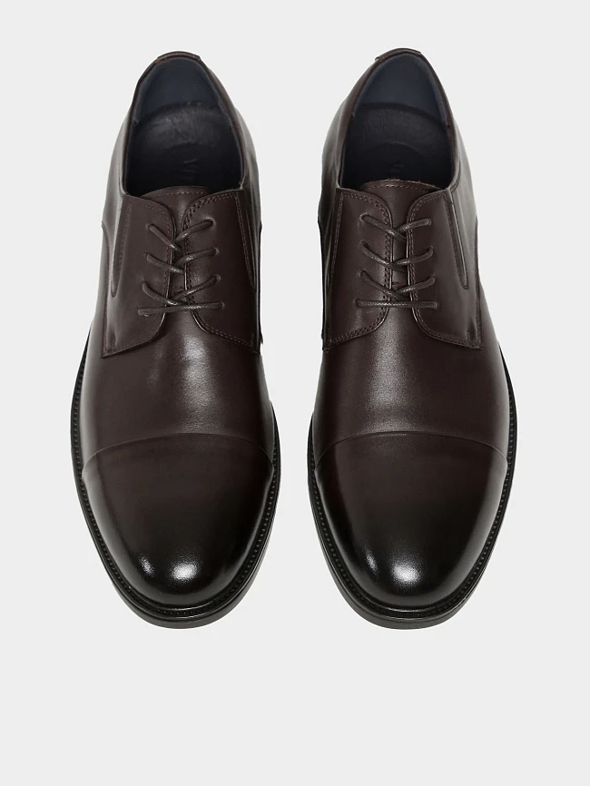 Полуботинки мужские демисезонные, цвет коричневый, натуральная кожа M24VC081 | 5