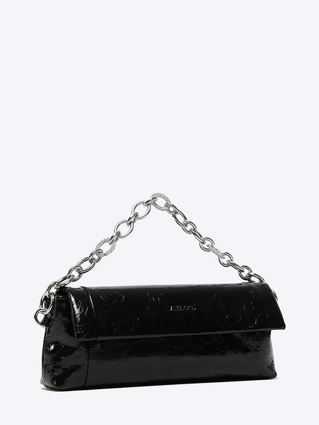 Сумка женская весна-лето, цвет черный, натуральная кожа TA1611-01 | 2