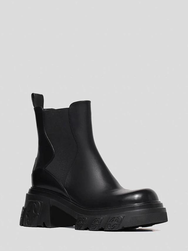 Ботинки женские демисезонные, цвет черный, натуральная кожа 1730052 | 1