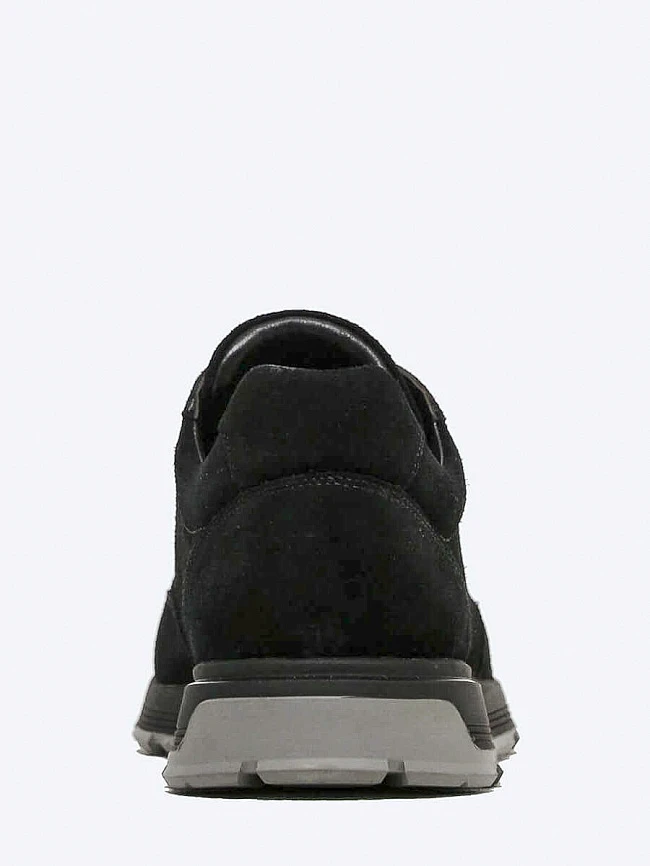 Кроссовки мужские демисезонные, цвет черный, натуральный спилок M1782026 | 5