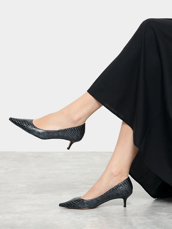 Туфли женские всесезонные, цвет графитовый, искусственная кожа 6550342 | 12