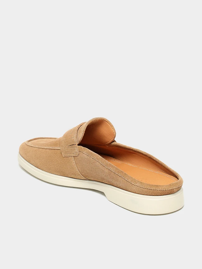 Сабо мужские летние, цвет бежевый, натуральный спилок M801339 | 3