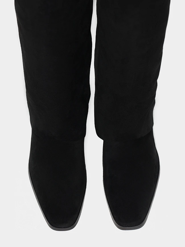 Сапоги женские демисезонные, цвет черный, натуральный спилок 7210332-2 | 5