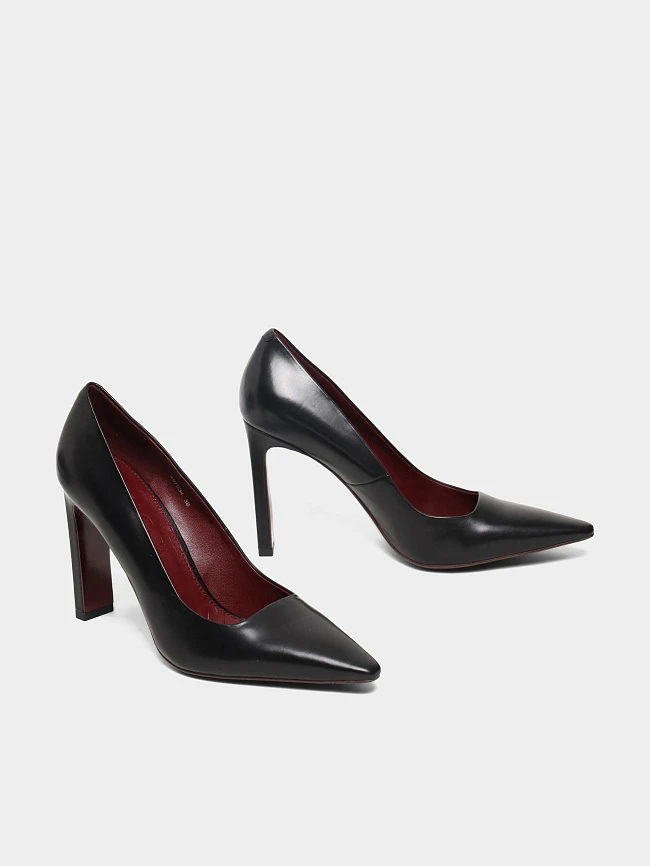 Туфли женские всесезонные, цвет черный, натуральная кожа 497034 | 2