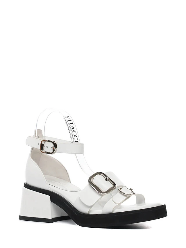 Босоножки 141765 женские цвет белый, натуральная кожа 141765          | 1