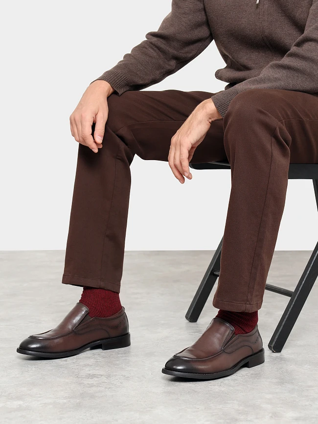 Туфли мужские всесезонные, цвет коричневый, натуральная кожа M1782511 | 10