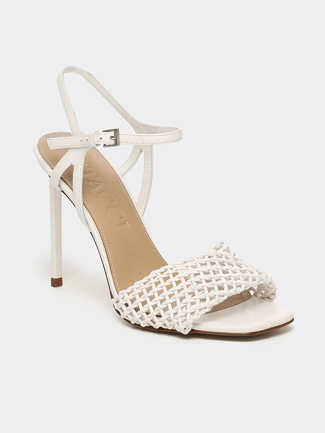 Босоножки женские летние, цвет белый, натуральная кожа 1495054 | 2