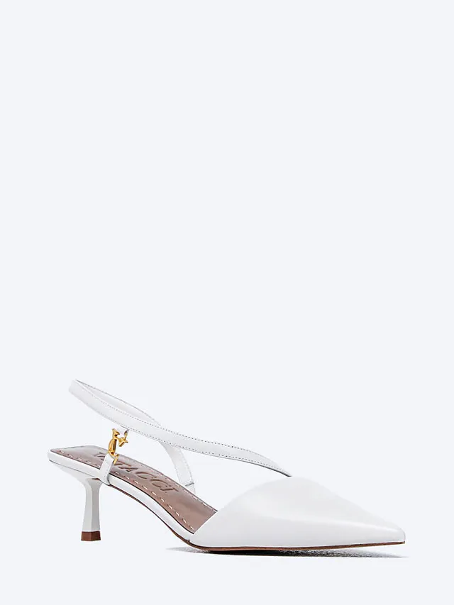 Туфли женские летние, цвет белый, натуральная кожа 1494368 | 1