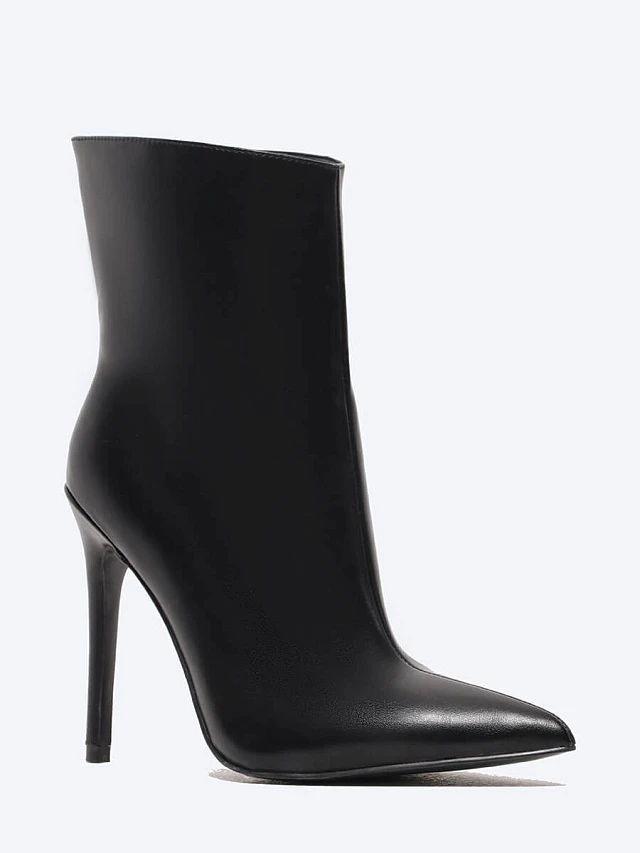 Полусапоги женские демисезонные, цвет черный, искусственная кожа 1849041 | 1