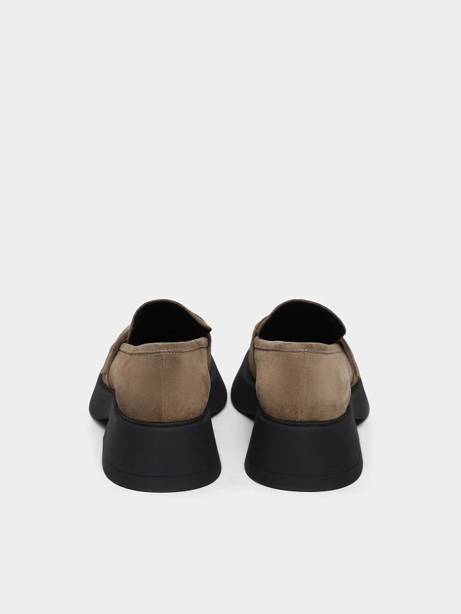 Лоферы женские всесезонные, цвет мокко, натуральный велюр 1221260 | 6