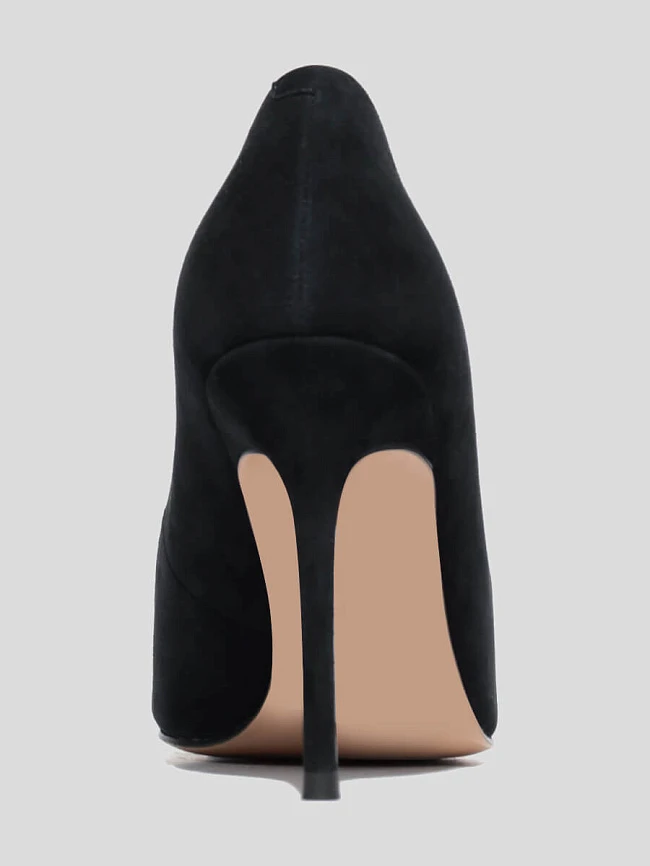 Туфли 495053 женские цвет черный, натуральный велюр 495053          | 5