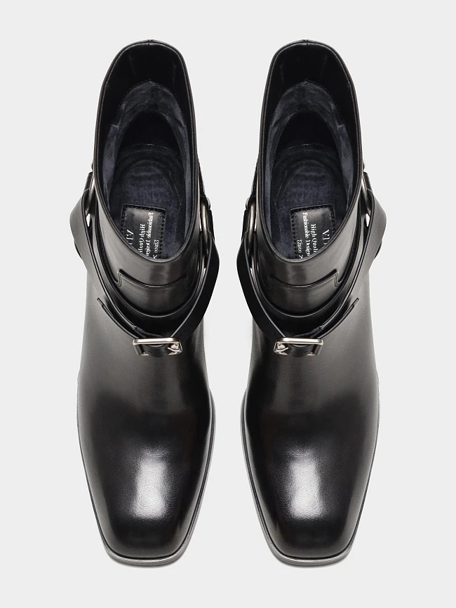 Ботильоны женские всесезонные, цвет черный, натуральная кожа 1494540 | 5