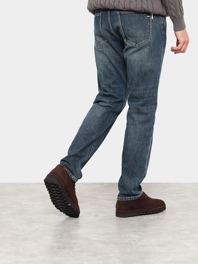 Полуботинки мужские зимние, цвет коричневый, натуральный велюр M262016M | 8