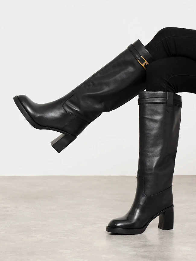 Сапоги женские зимние, цвет черный, натуральная кожа 1494692M | 7