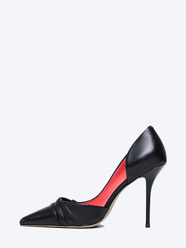 Туфли женские всесезонные, цвет черный, натуральная кожа 944082 | 3