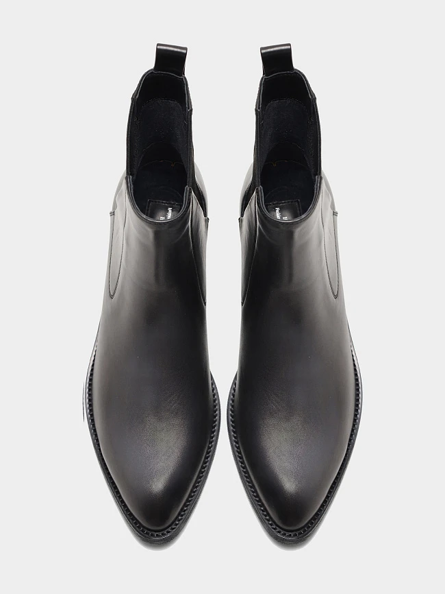 Полусапоги женские демисезонные, цвет черный, натуральная кожа 944268 | 4