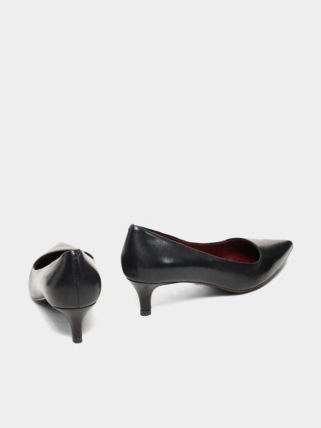 Туфли женские всесезонные, цвет черный, натуральная кожа 497003 | 3