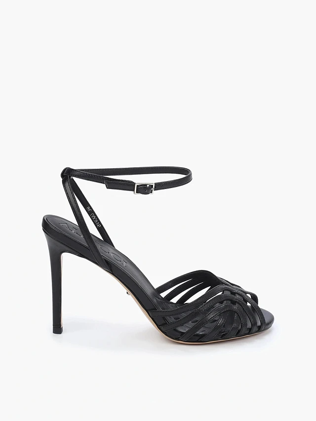 Босоножки женские летние, цвет черный, натуральная кожа 944000 | 1