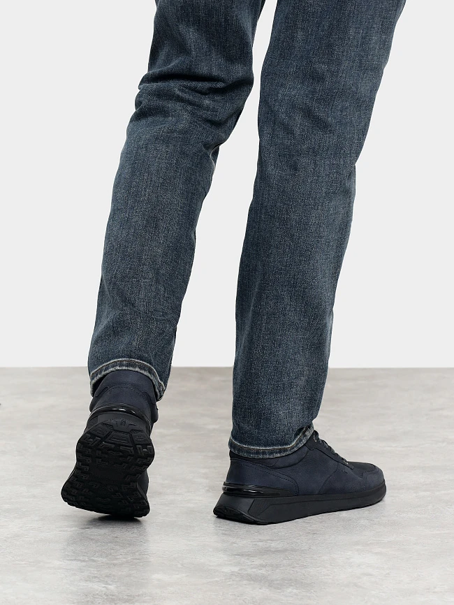 Кроссовки мужские демисезонные, цвет синий, натуральный нубук M1782601 | 8