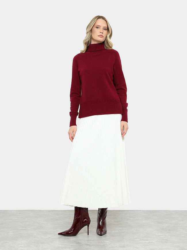 Полусапоги женские демисезонные, цвет бордовый, натуральная лаковая кожа 1494513 | 12