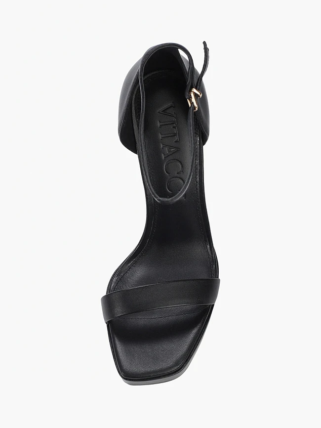 Босоножки женские летние, цвет черный, натуральная кожа 1492485P2 | 4