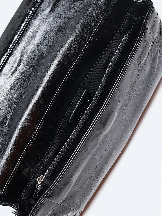 Сумка женская весна-лето, цвет черный, натуральная кожа TA1611-01 | 4