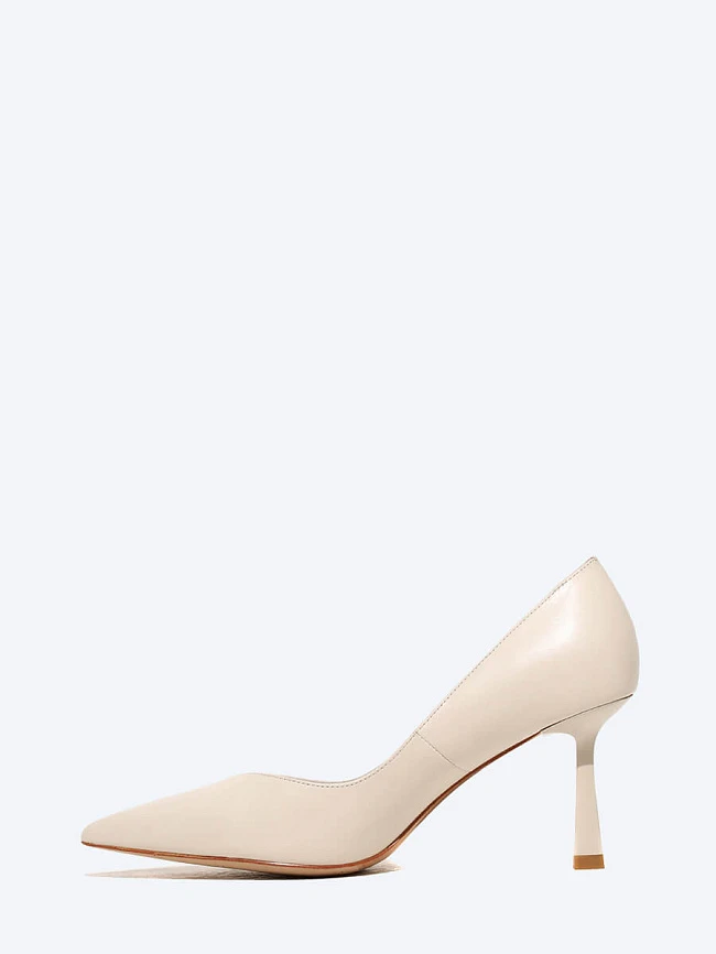 Туфли женские всесезонные, цвет молочный, натуральная кожа 497037 | 3