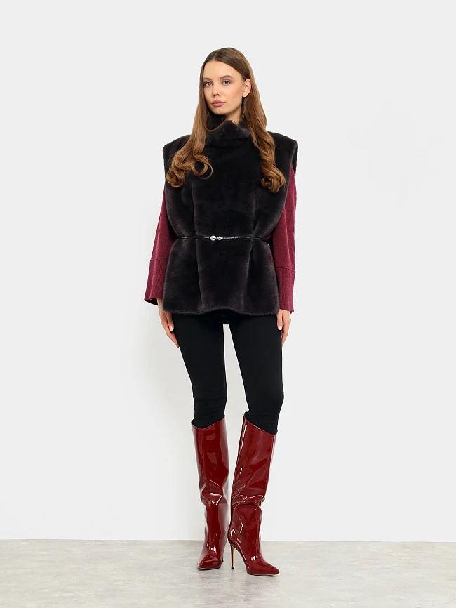 Сапоги женские демисезонные, цвет бордовый, искусственная лаковая кожа 6550436 | 7