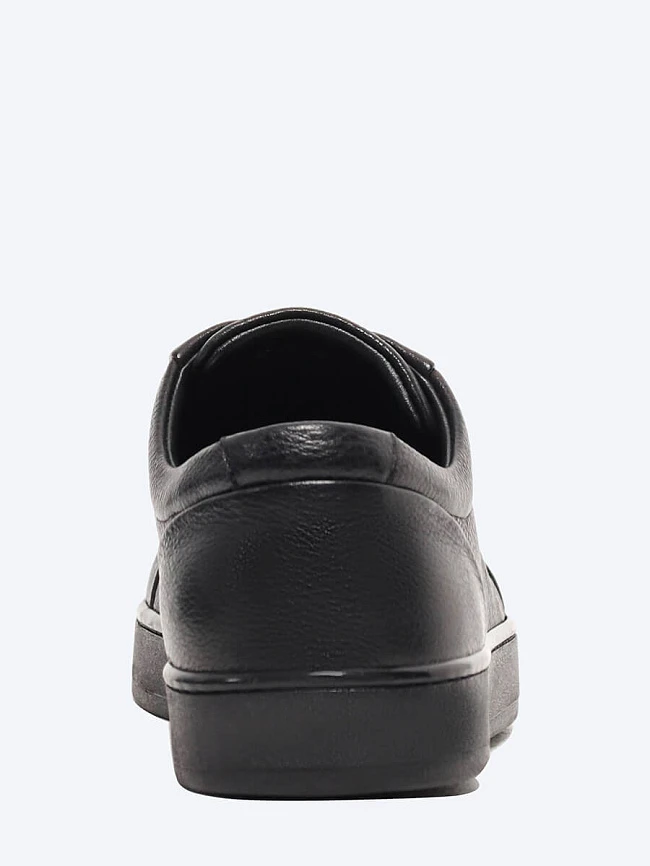 Кеды мужские демисезонные, цвет черный, натуральная кожа M253855 | 1