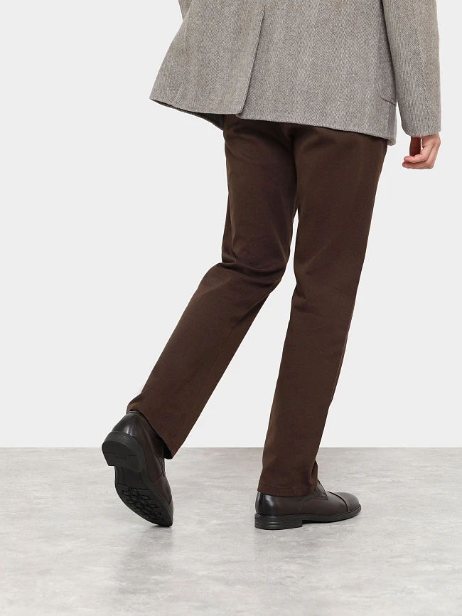 Полуботинки мужские демисезонные, цвет коричневый, натуральная кожа M24VC081 | 8