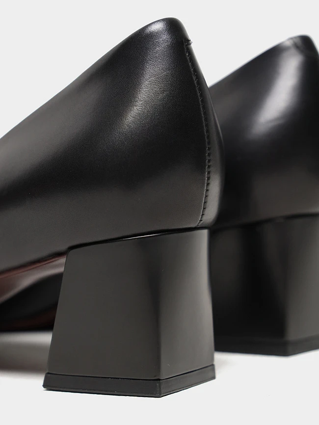 Туфли женские всесезонные, цвет черный, натуральная кожа 497000 | 6