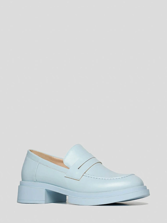 Лоферы 1397948 женские цвет голубой, искусственная кожа 1397948         | 1
