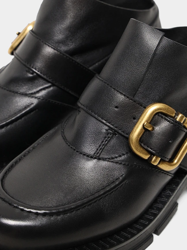 Полуботинки женские всесезонные, цвет черный, натуральная кожа 1731213 | 6