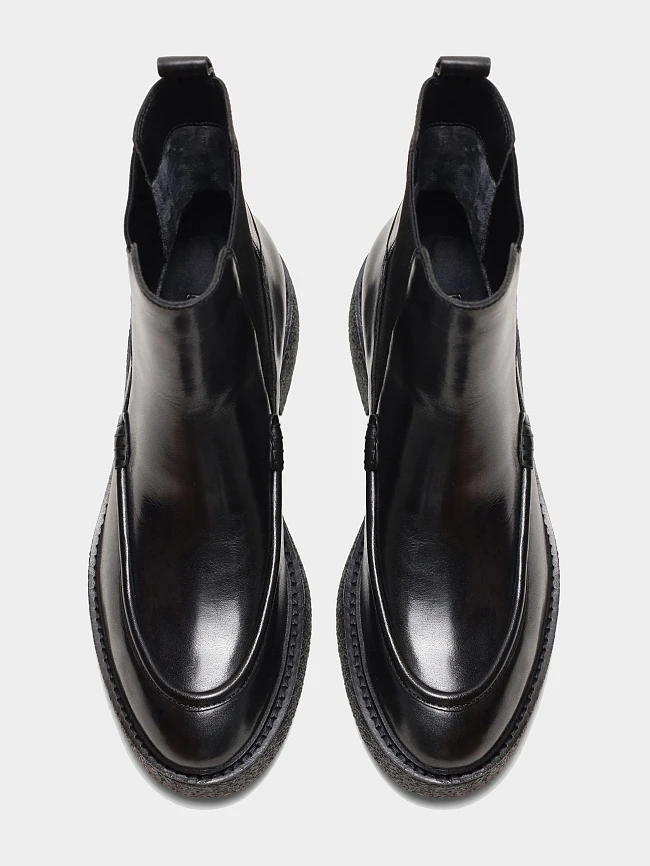 Ботинки женские демисезонные, цвет черный, натуральная кожа 1821509 | 5