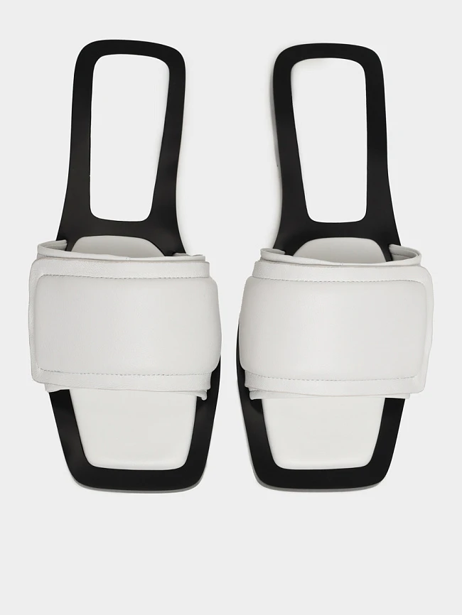 Сабо женские летние, цвет белый, натуральная кожа 1820752 | 4