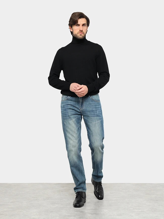 Ботинки мужские демисезонные, цвет черный, натуральная кожа M1022993 | 12