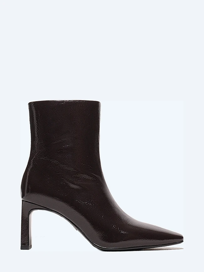 Полусапоги женские всесезонные, цвет фиолетовый, натуральный наплак 944227-L | 2